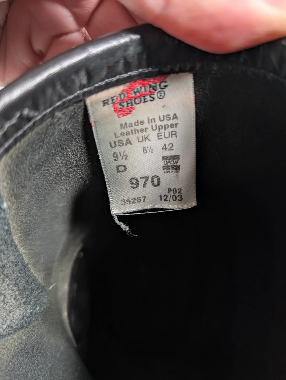 Red Wing Boots Black Engineer Motorcycle Boots 970